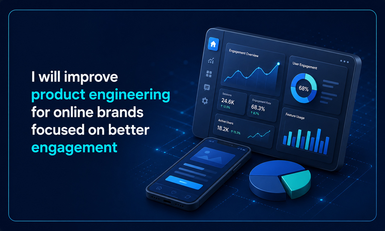 I will improve product engineering for online brands focused on better engagement