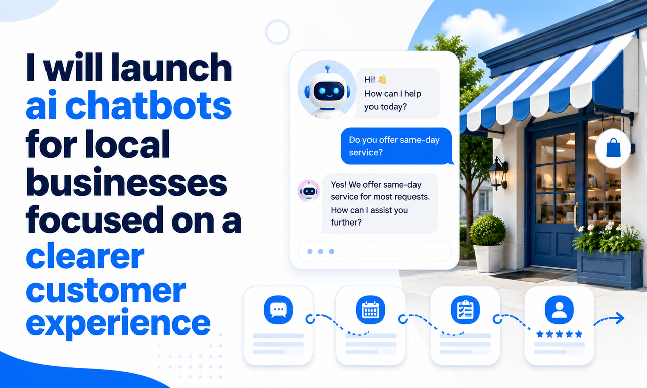 I will launch ai chatbots for local businesses focused on a clearer customer experience