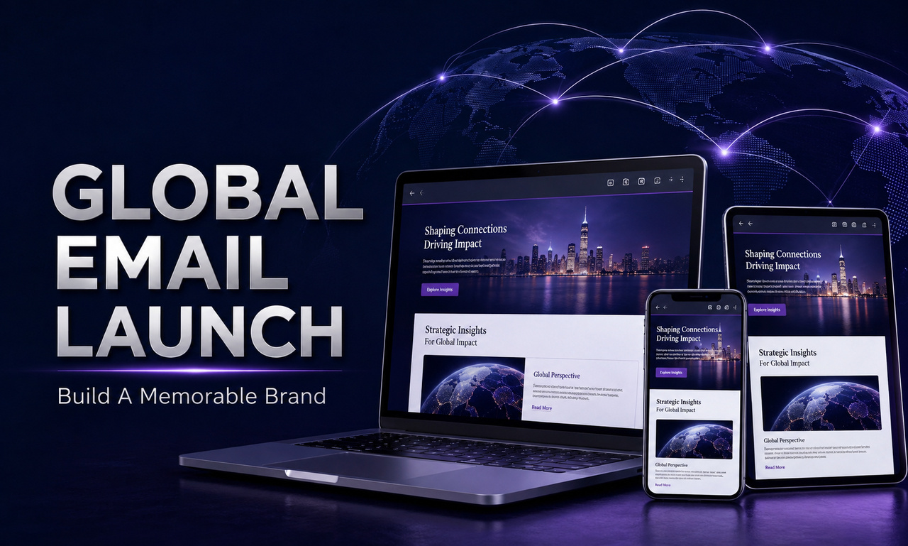 I will launch email marketing for global organizations focused on a memorable brand presence