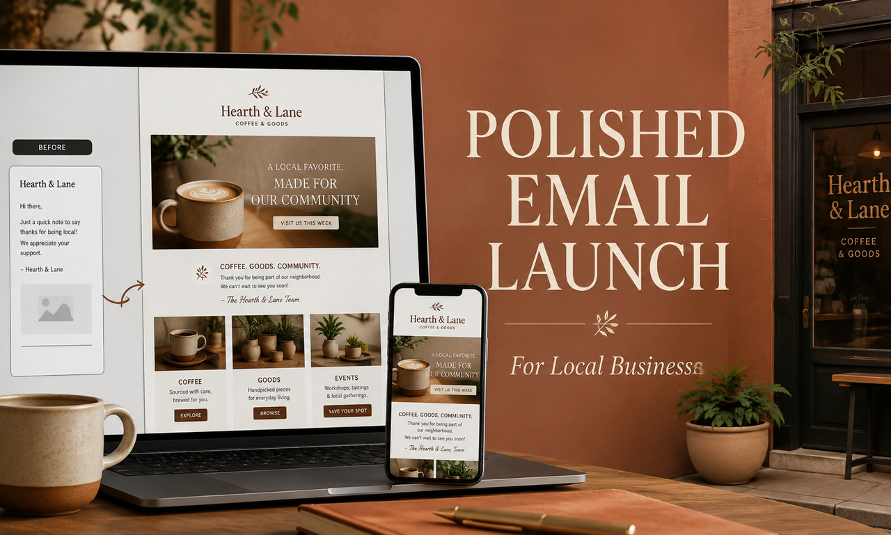 I will launch email marketing for local businesses focused on a polished result