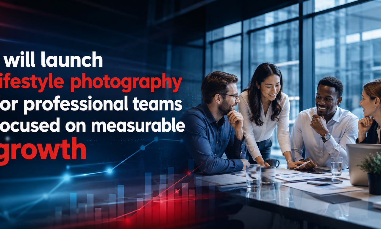 I will launch lifestyle photography for professional teams focused on measurable growth