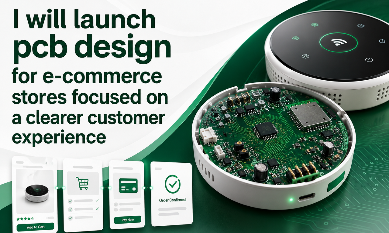 I will launch pcb design for e-commerce stores focused on a clearer customer experience
