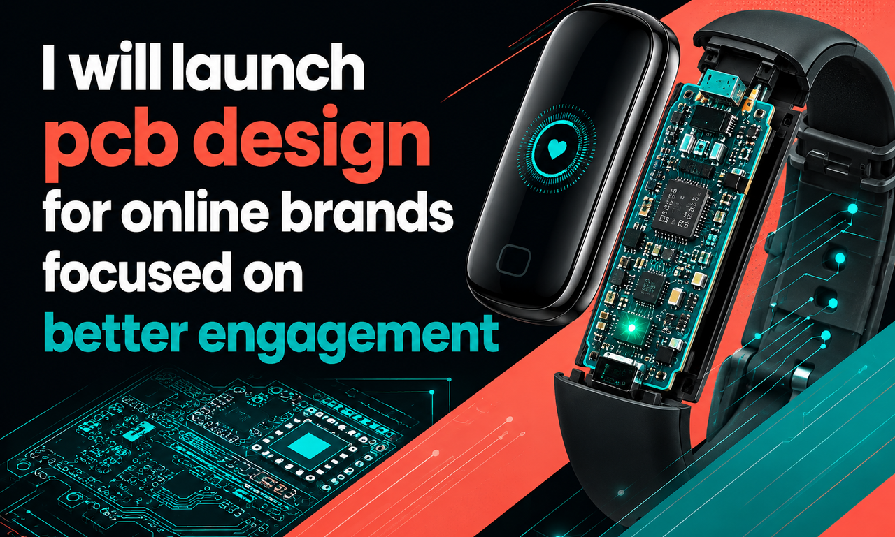 I will launch pcb design for online brands focused on better engagement