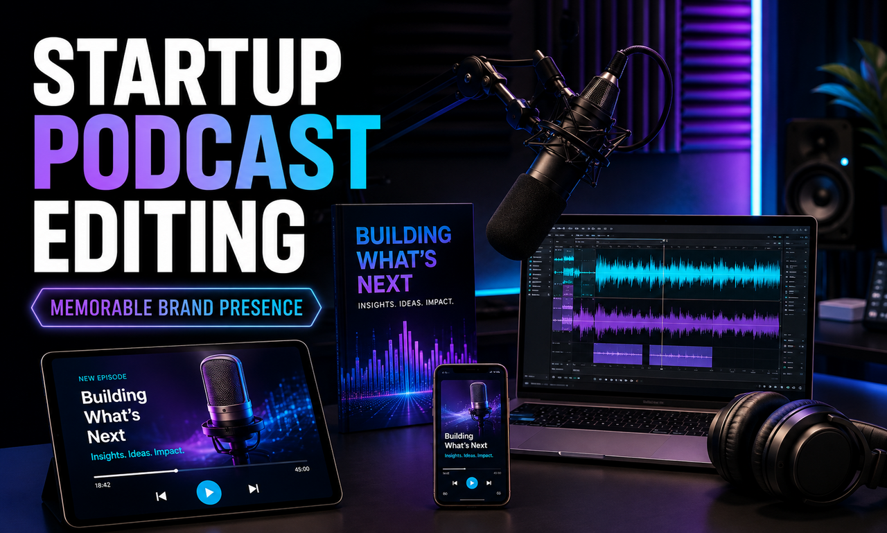 I will launch podcast editing for new ventures focused on a memorable brand presence