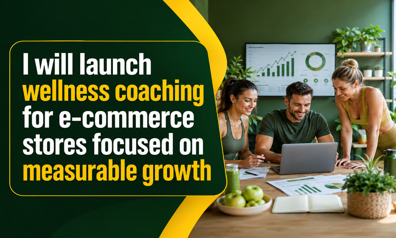 I will launch wellness coaching for e-commerce stores focused on measurable growth