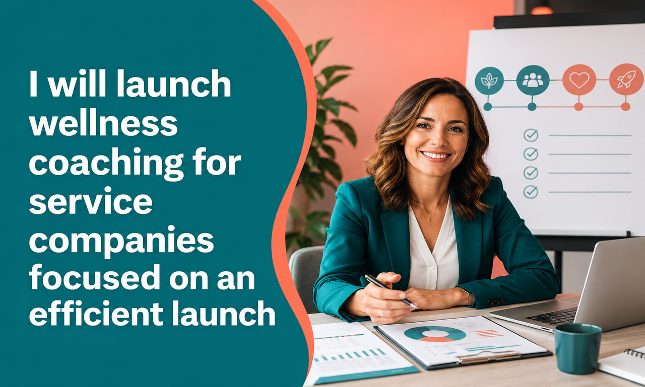 I will launch wellness coaching for service companies focused on an efficient launch