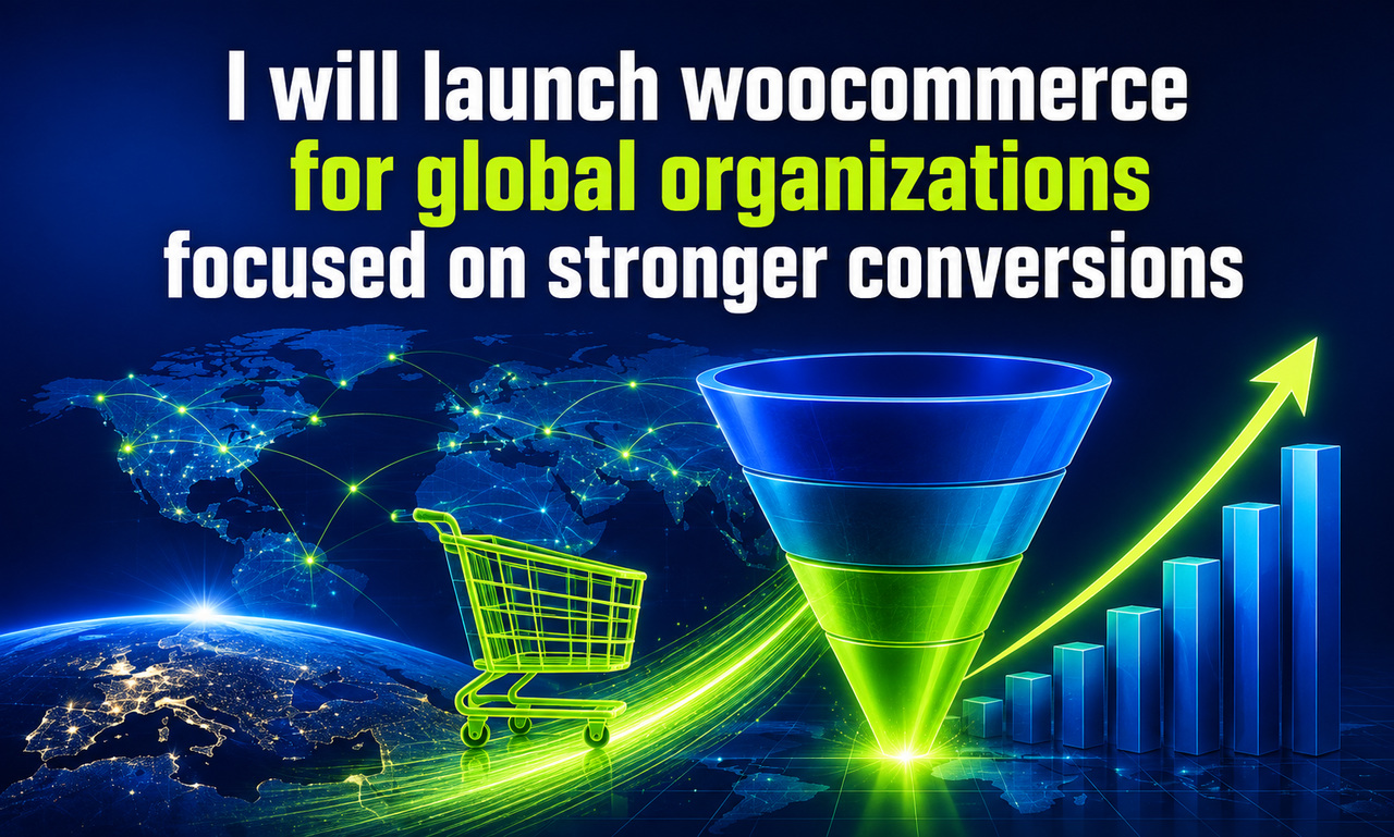 I will launch woocommerce for global organizations focused on stronger conversions