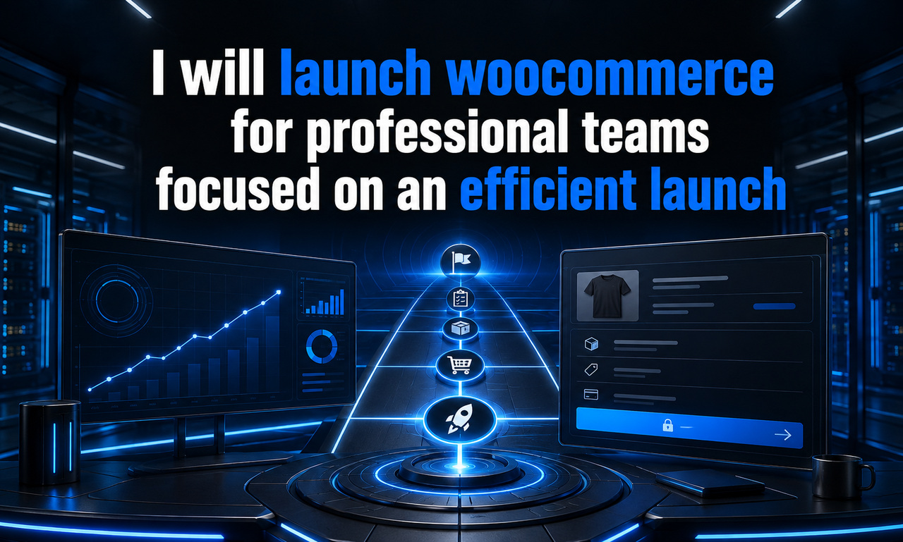 I will launch woocommerce for professional teams focused on an efficient launch
