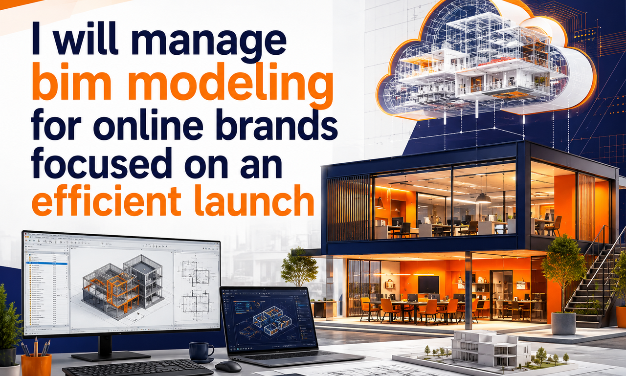 I will manage bim modeling for online brands focused on an efficient launch