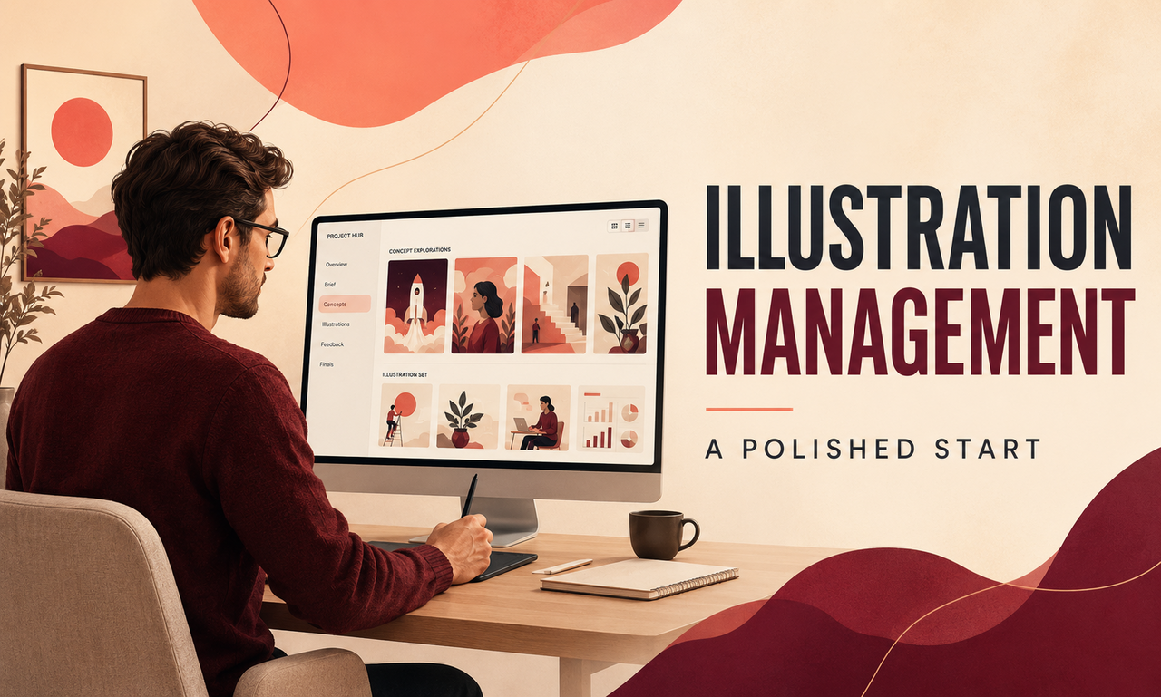 I will manage illustration for new ventures focused on a polished result