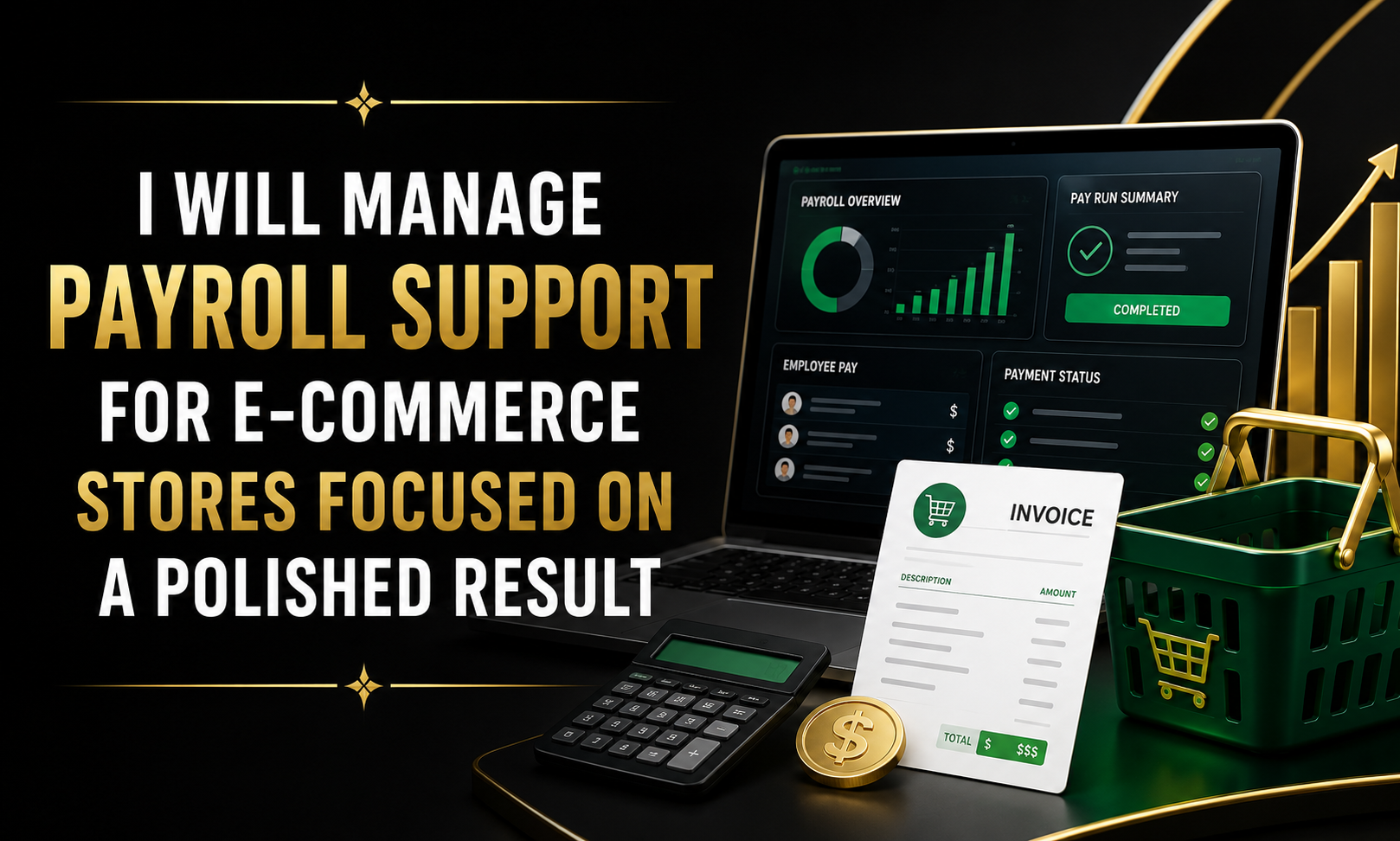 I will manage payroll support for e-commerce stores focused on a polished result
