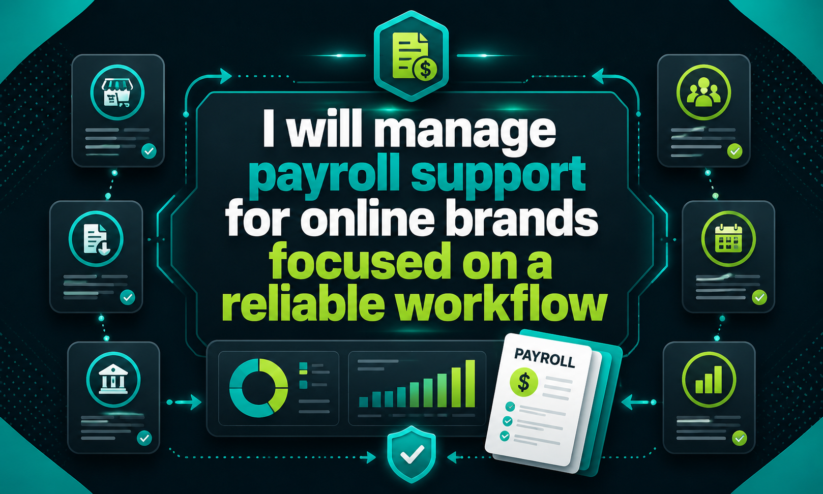 I will manage payroll support for online brands focused on a reliable workflow