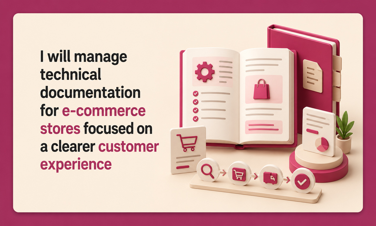 I will manage technical documentation for e-commerce stores focused on a clearer customer experience