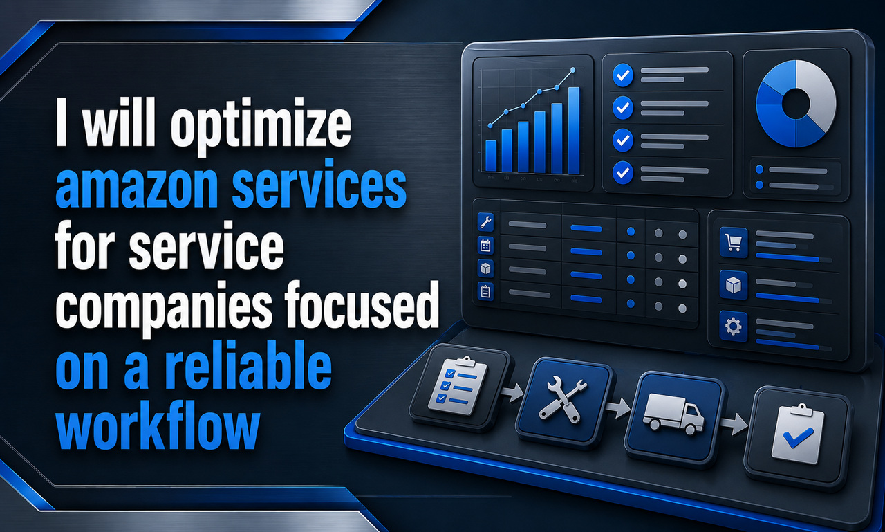 I will optimize amazon services for service companies focused on a reliable workflow