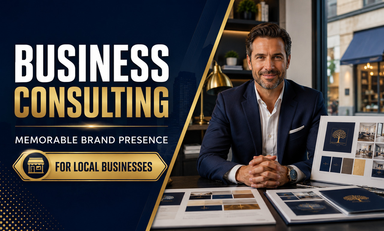 I will optimize business consulting for local businesses focused on a memorable brand presence
