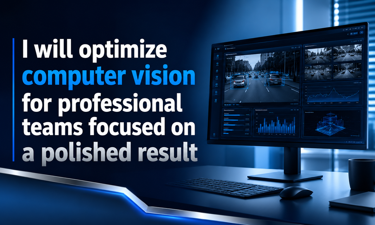I will optimize computer vision for professional teams focused on a polished result