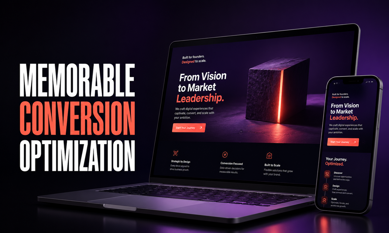 I will optimize conversion optimization for founder-led businesses focused on a memorable brand presence