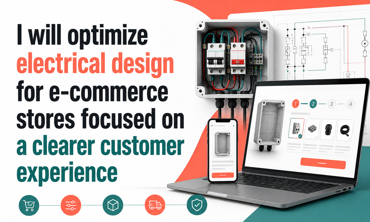 I will optimize electrical design for e-commerce stores focused on a clearer customer experience