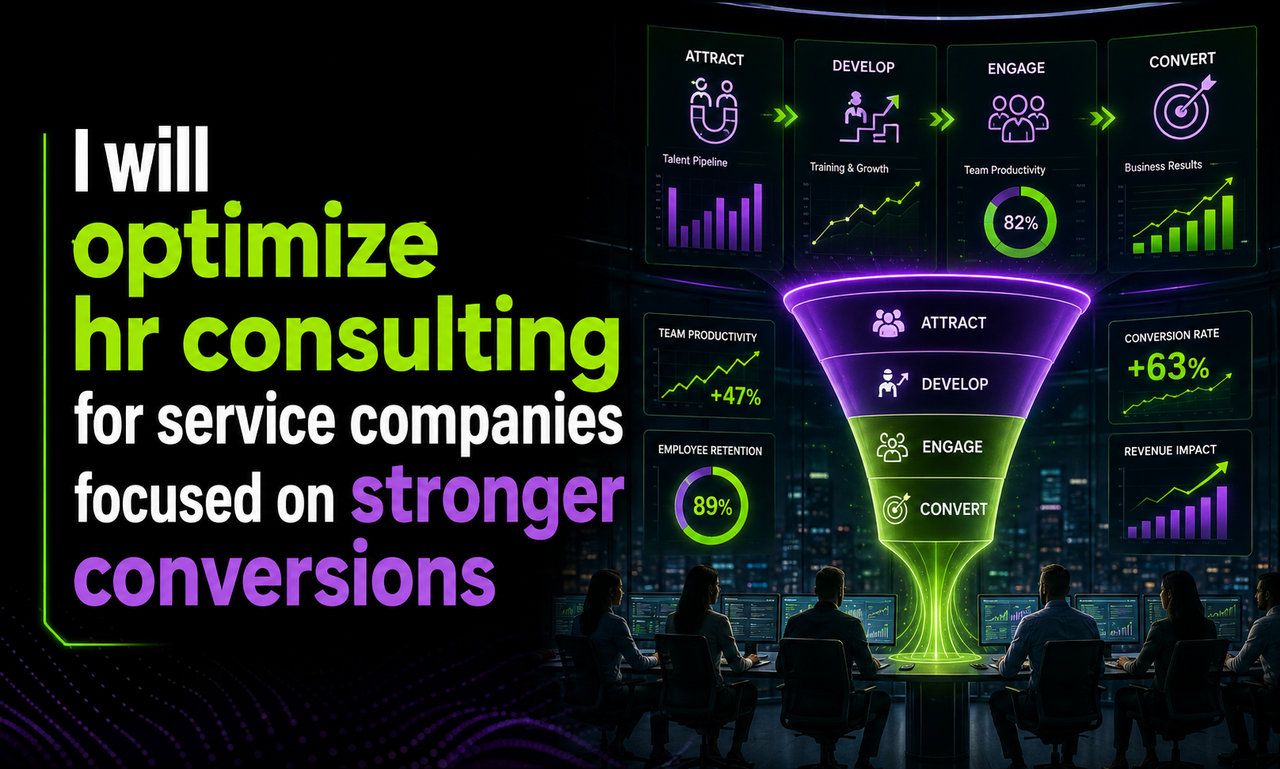 I will optimize hr consulting for service companies focused on stronger conversions