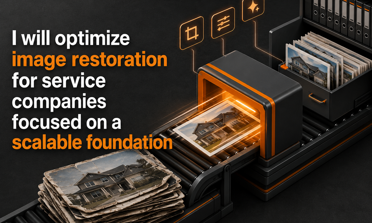 I will optimize image restoration for service companies focused on a scalable foundation