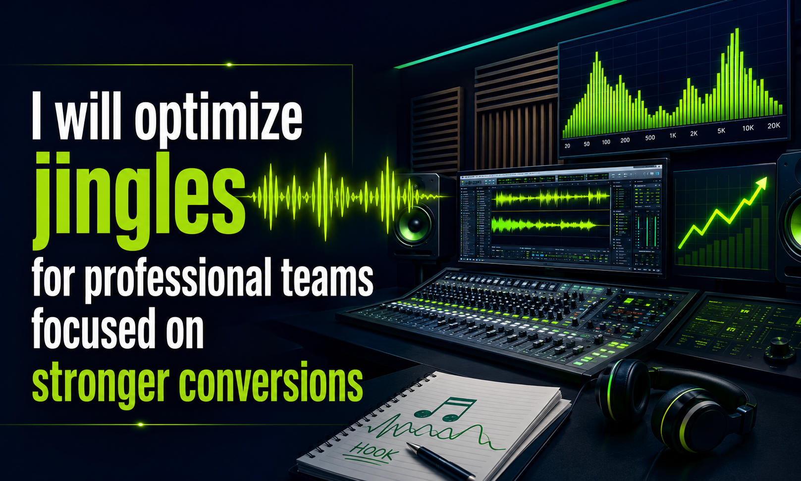 I will optimize jingles for professional teams focused on stronger conversions