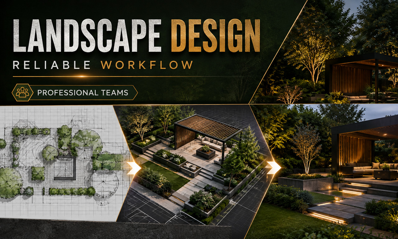 I will optimize landscape design for professional teams focused on a reliable workflow