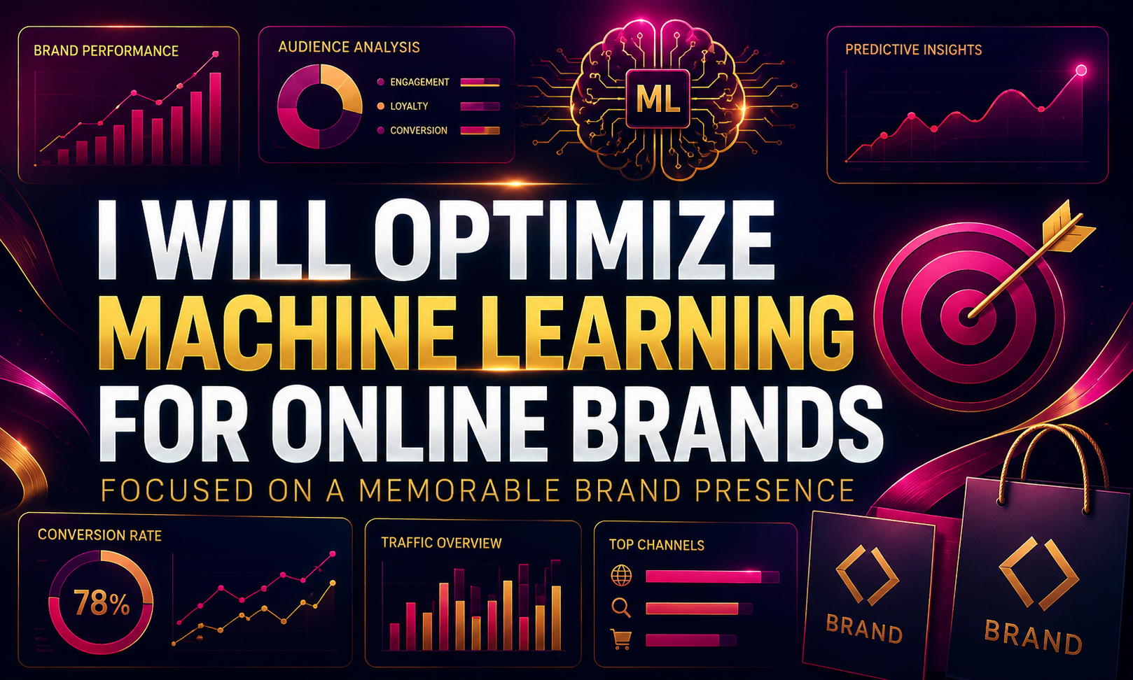 I will optimize machine learning for online brands focused on a memorable brand presence