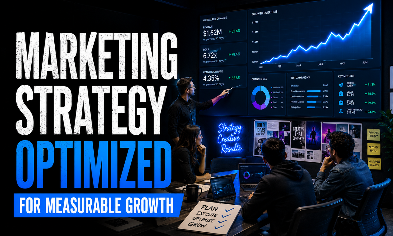 I will optimize marketing strategy for creative agencies focused on measurable growth