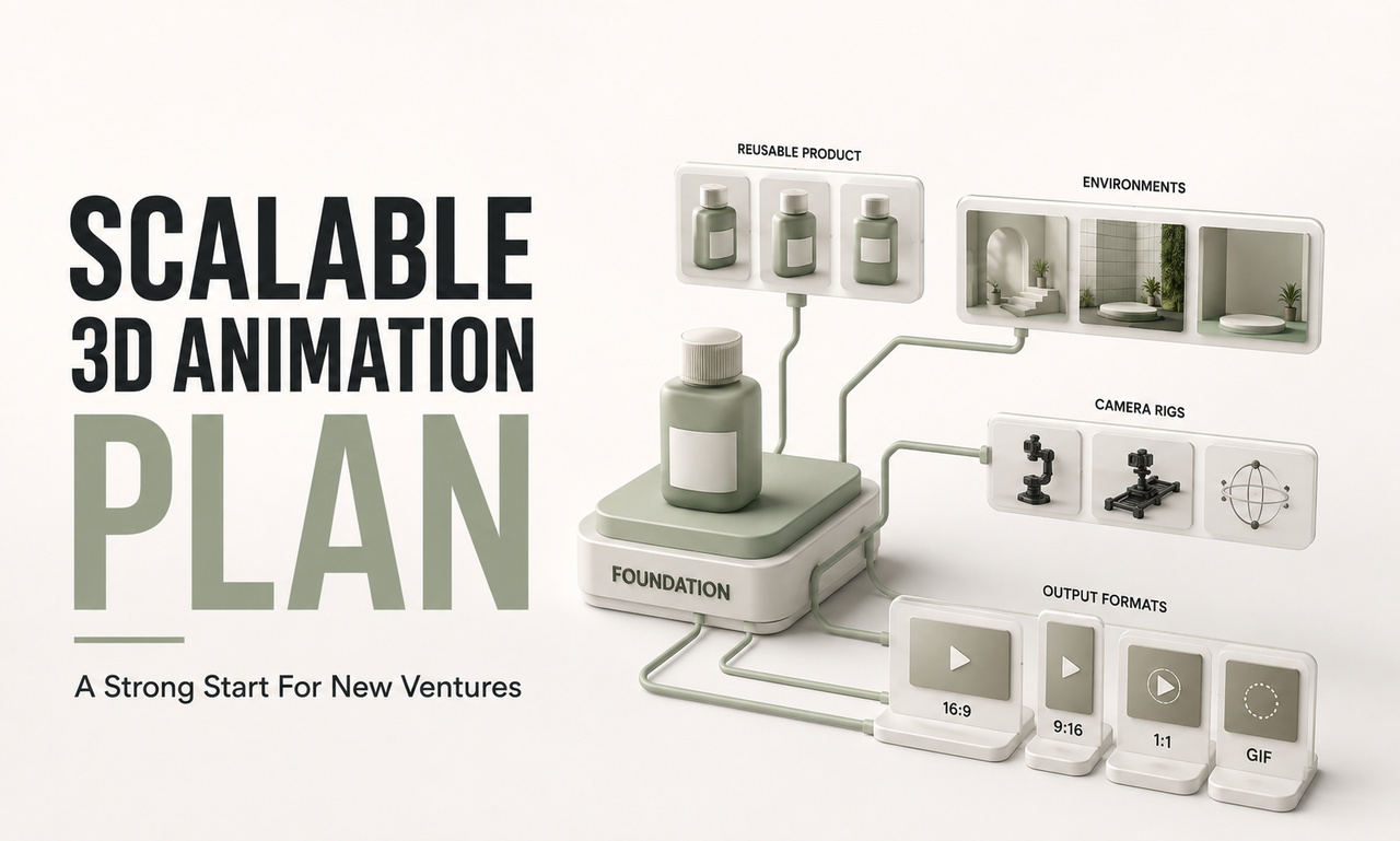 I will plan 3d animation for new ventures focused on a scalable foundation