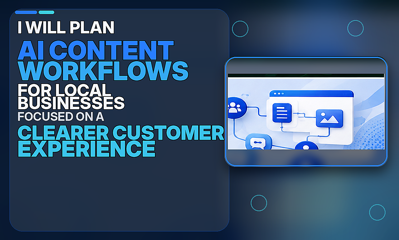 I will plan ai content workflows for local businesses focused on a clearer customer experience