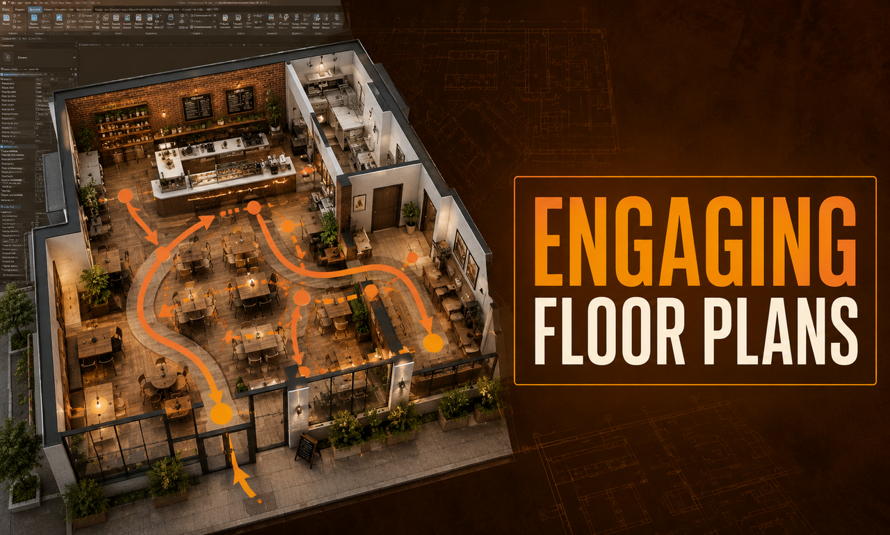 I will plan floor plans for local businesses focused on better engagement