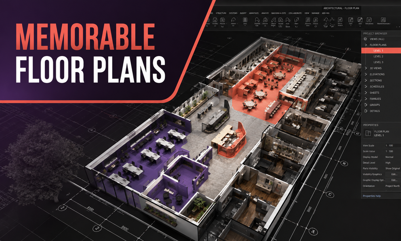 I will plan floor plans for professional teams focused on a memorable brand presence
