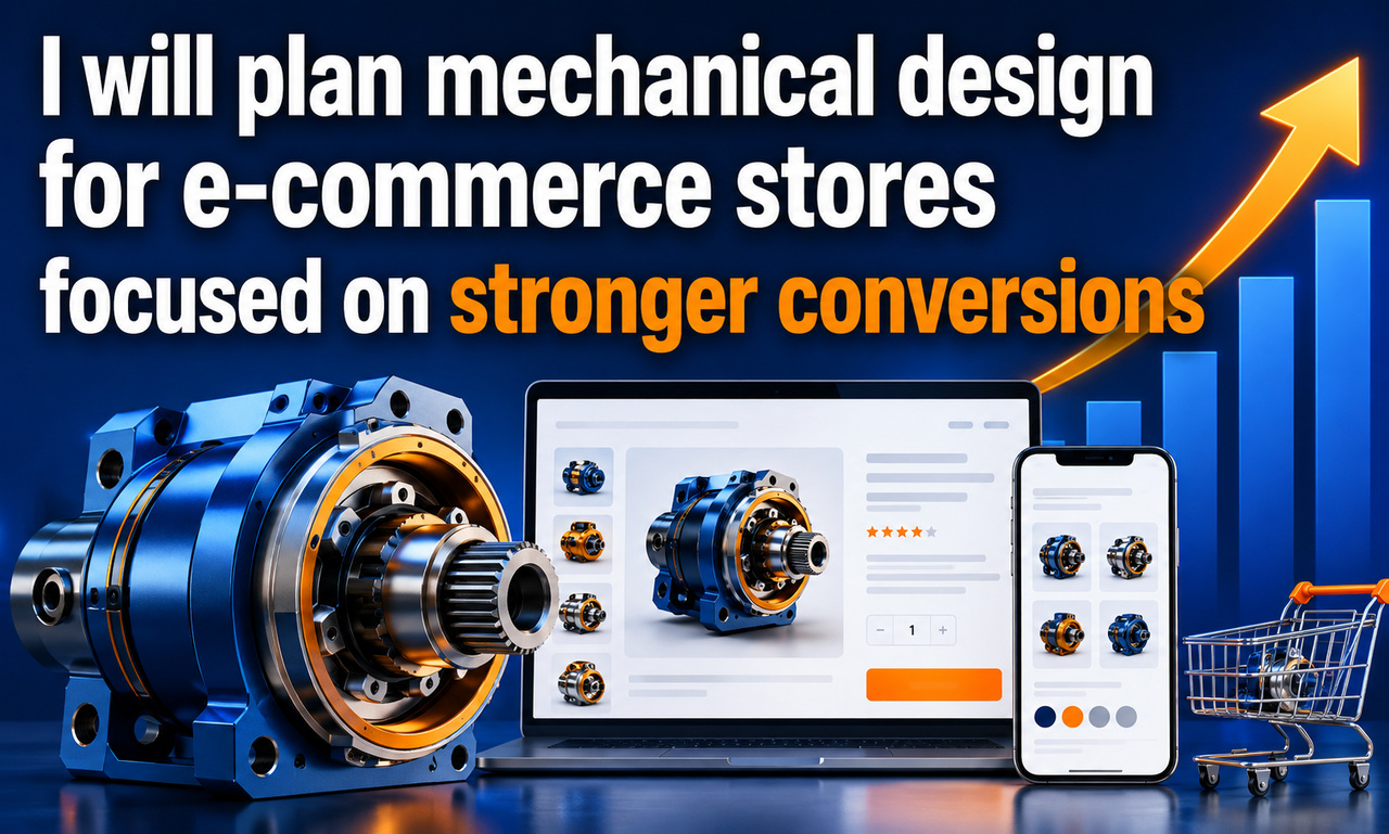 I will plan mechanical design for e-commerce stores focused on stronger conversions