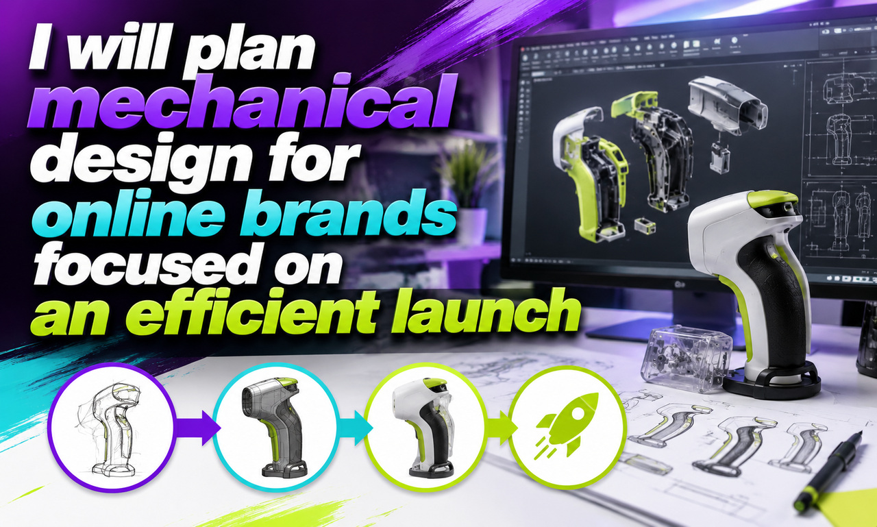 I will plan mechanical design for online brands focused on an efficient launch
