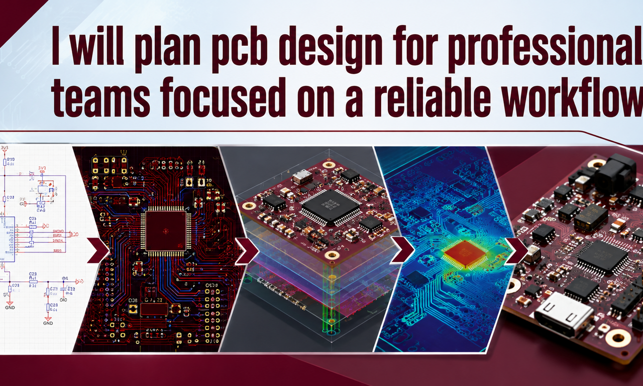 I will plan pcb design for professional teams focused on a reliable workflow