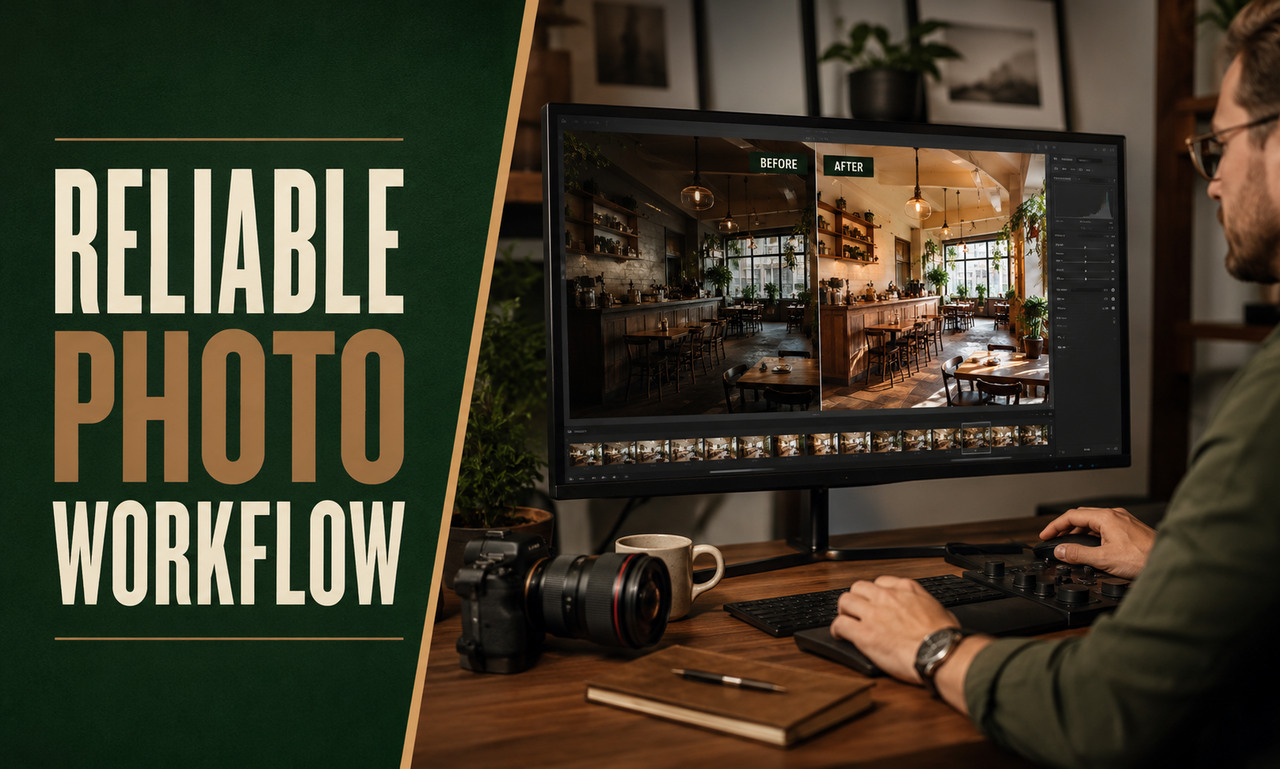 I will plan photo editing for local businesses focused on a reliable workflow