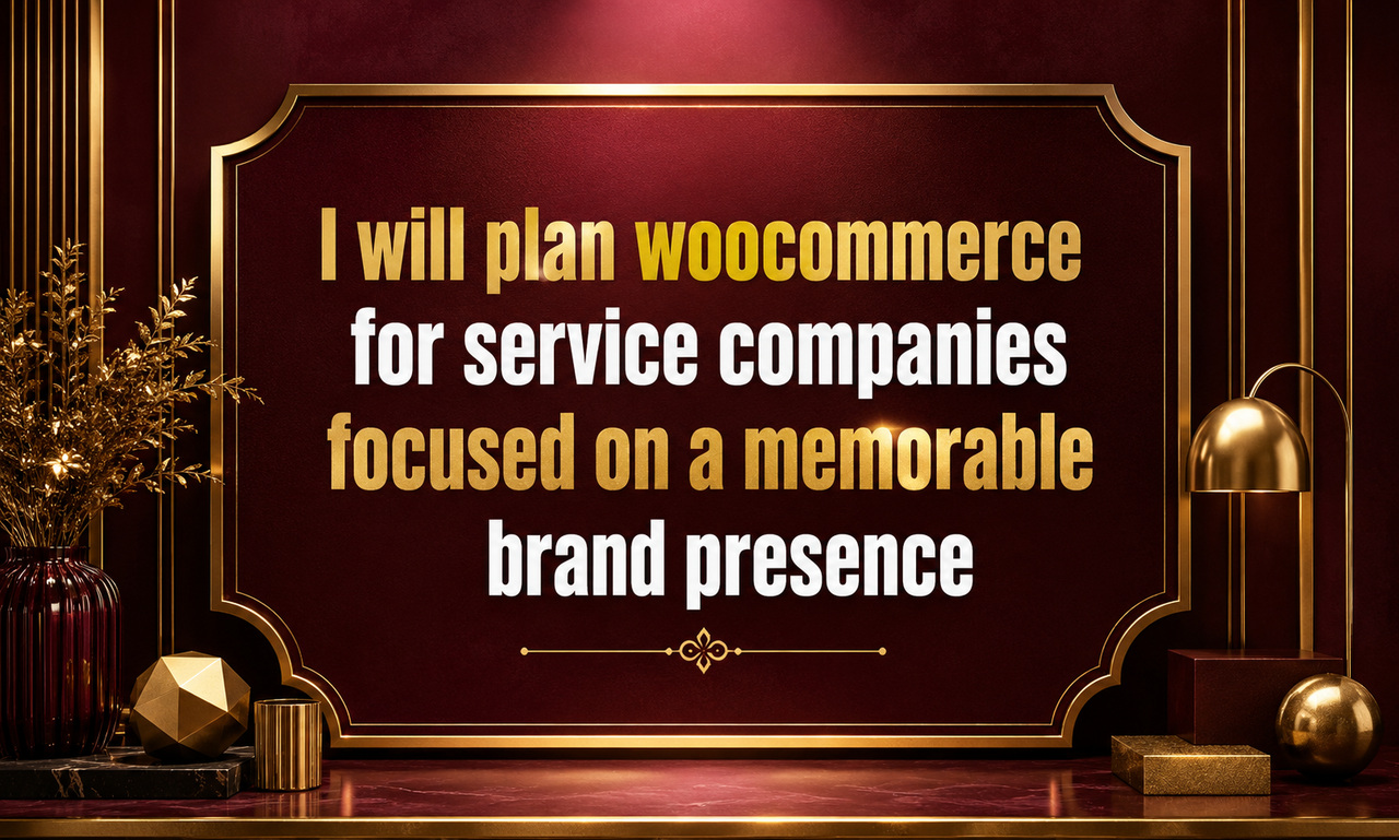 I will plan woocommerce for service companies focused on a memorable brand presence