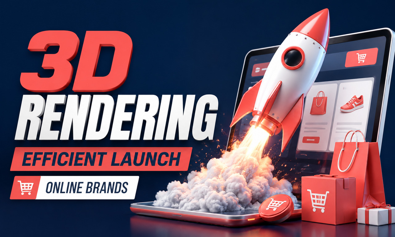 I will revamp 3d rendering for online brands focused on an efficient launch