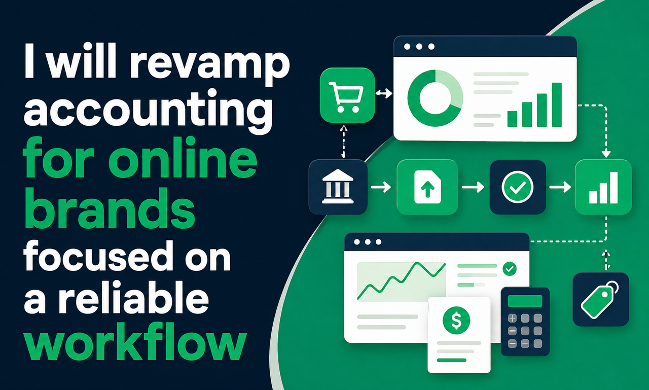 I will revamp accounting for online brands focused on a reliable workflow