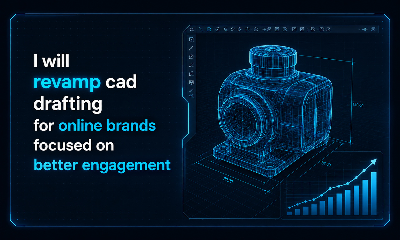 I will revamp cad drafting for online brands focused on better engagement