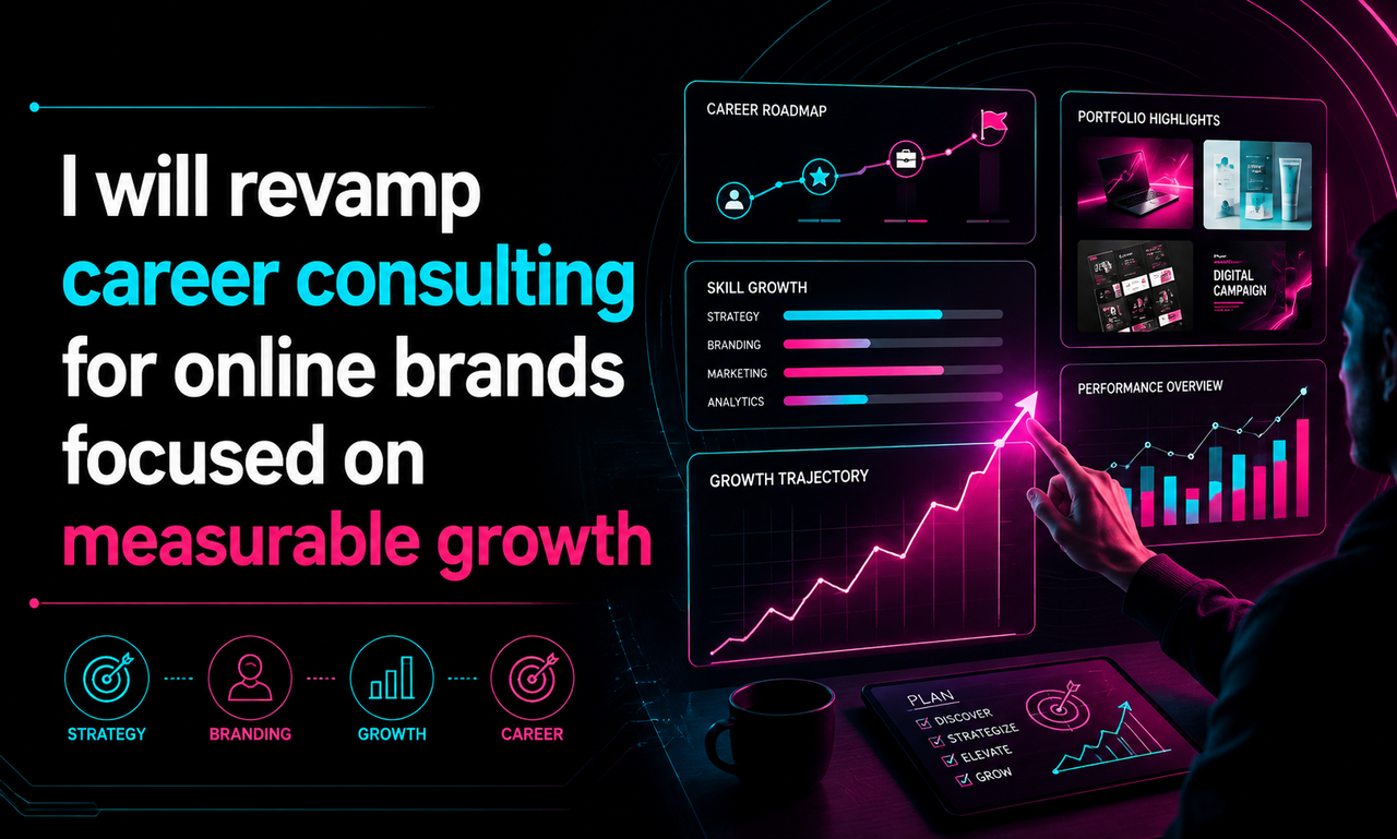 I will revamp career consulting for online brands focused on measurable growth