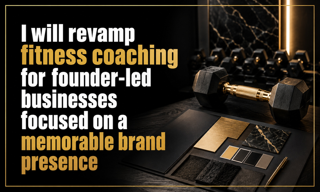 I will revamp fitness coaching for founder-led businesses focused on a memorable brand presence
