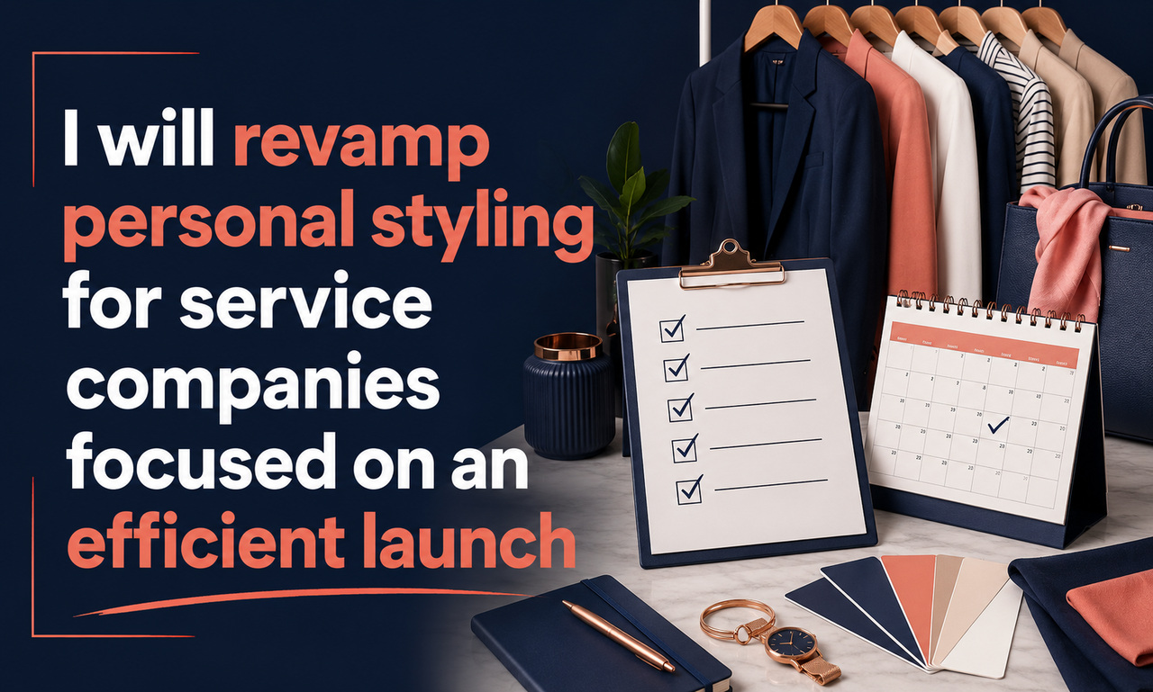 I will revamp personal styling for service companies focused on an efficient launch