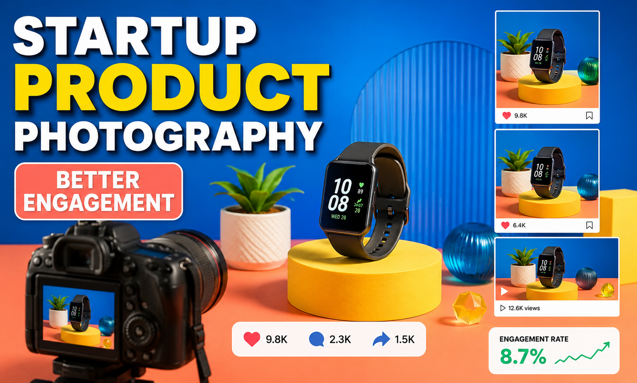 I will revamp product photography for growing startups focused on better engagement