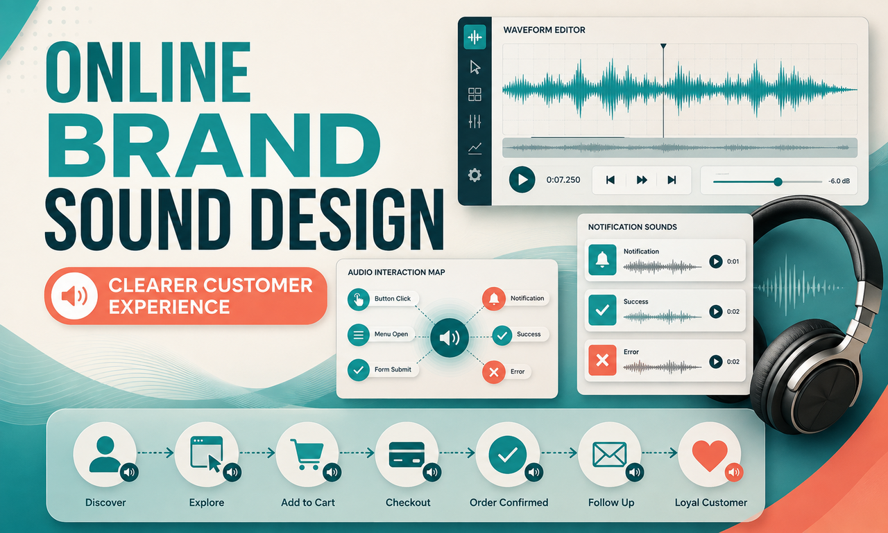 I will revamp sound design for online brands focused on a clearer customer experience