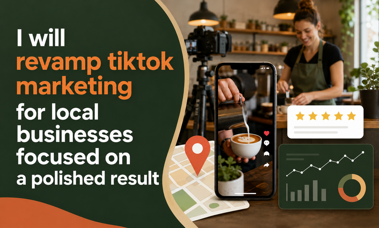 I will revamp tiktok marketing for local businesses focused on a polished result