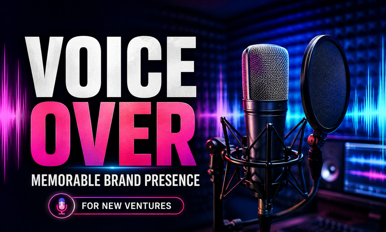 I will revamp voice over for new ventures focused on a memorable brand presence