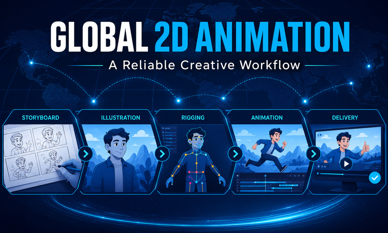 I will transform 2d animation for global organizations focused on a reliable workflow
