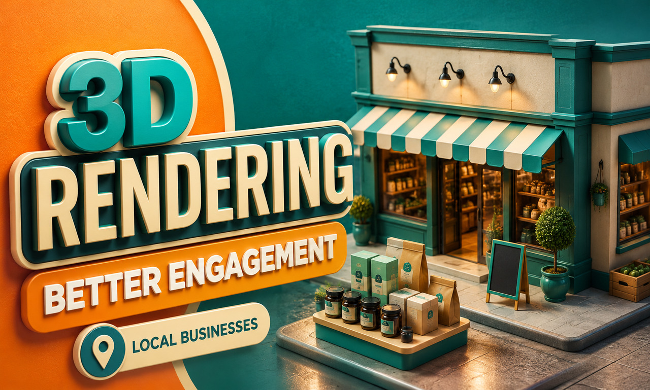 I will transform 3d rendering for local businesses focused on better engagement