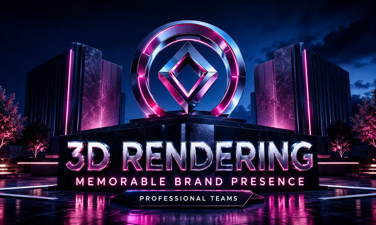 I will transform 3d rendering for professional teams focused on a memorable brand presence